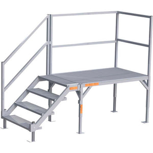 EZ-ACCESS FORTRESS OSHA Stair System 27.5"-42.5"H Adj. - USA Ramp Store