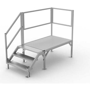 EZ-ACCESS FORTRESS OSHA Stair System 23"-34"H Adj. - USA Ramp Store
