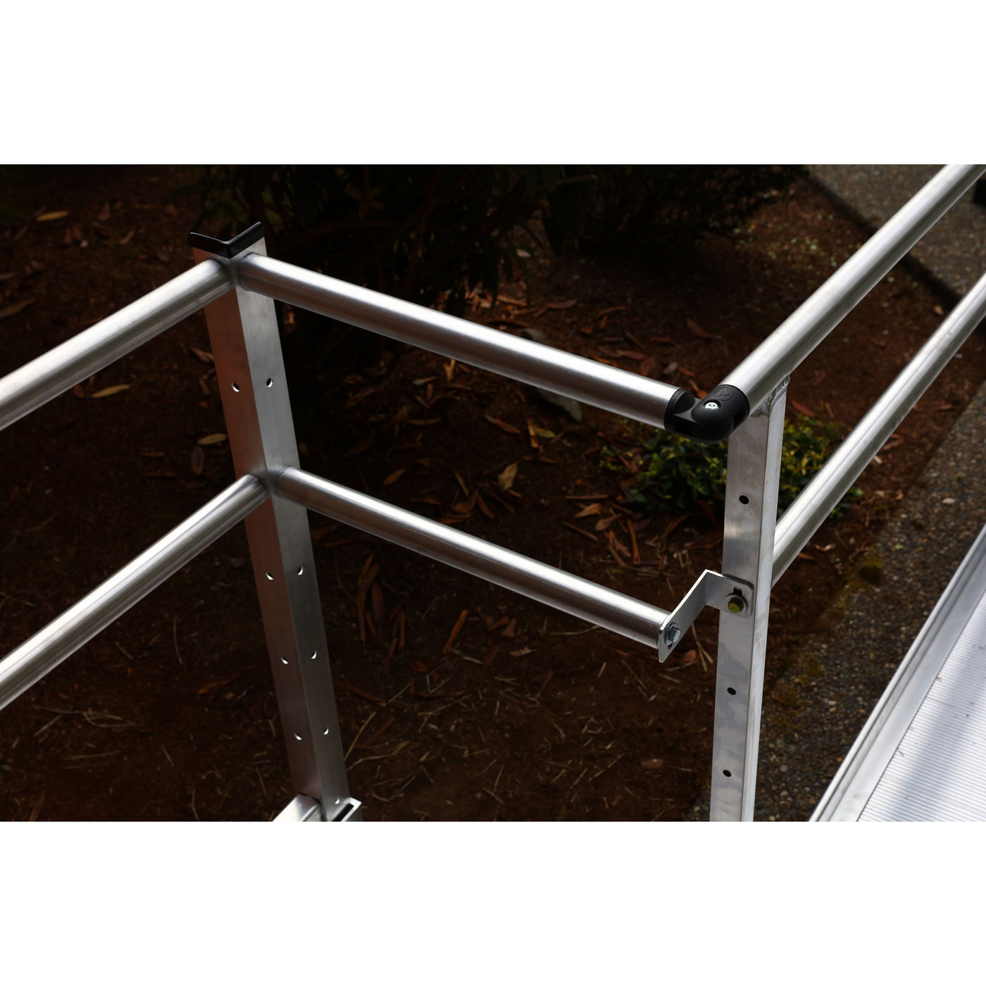 EZ-ACCESS Gateway 3G Portable Solid Surface Mobility Ramps with Vertical Picket Handrails - 6 Foot