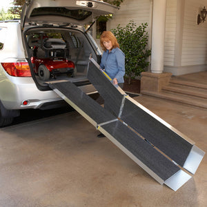EZ-ACCESS Suitcase Trifold Ramp with Top Lip Extension (Available in 5 to 10 Feet) - USA Ramp Store