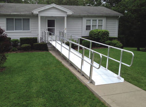 Prairie View Industries Modular XP Ramp (w/ Handrails) 48 Inches Wide - USA Ramp Store