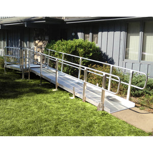 Prairie View Industries Modular XP Ramp (w/ Handrails) 42 Inches Wide - USA Ramp Store